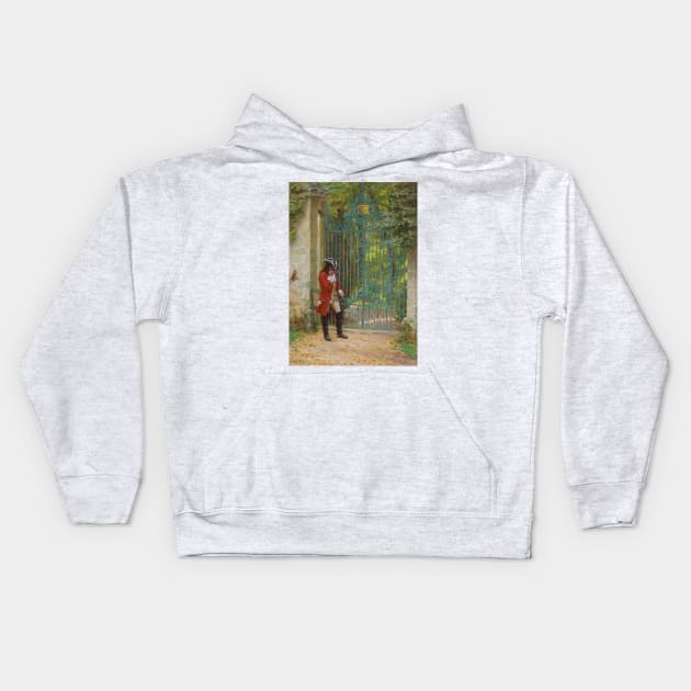 The Appointed Time by Edmund Leighton Kids Hoodie by Classic Art Stall